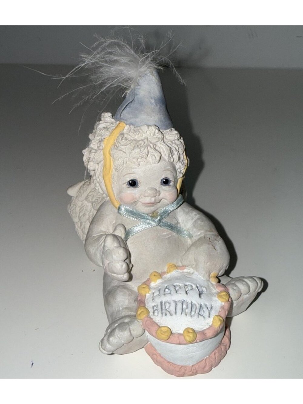 VTG Dreamsicles Happy Birthday Cherub Figurine Collectible '91 Cast Art Kristin